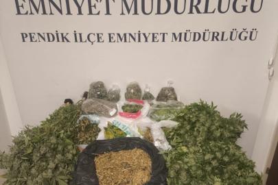 Pendik’te uyuşturucu operasyonu: 10 kilo marihuana ele geçirildi