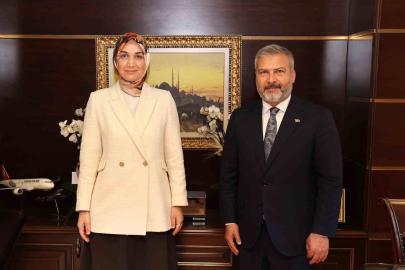Rektör Adıgüzel’den Bakan Yardımcısı Kübra Güran Yiğitbaşı’na ziyaret