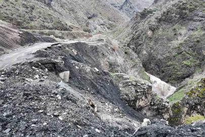 Şırnak’ta yağışla beraber heyelan oluştu