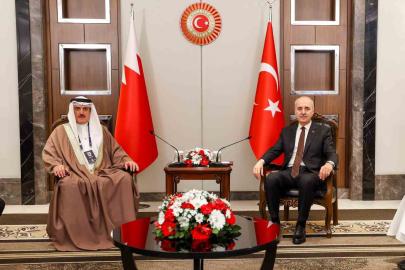 TBMM Başkanı Kurtulmuş, Bahreyn Temsilciler Meclisi Başkanı Al Musalam ile görüştü