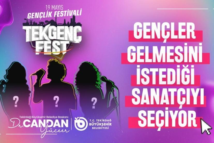 Tekirdağ’da sahne alacak sanatçıları gençler belirleyecek