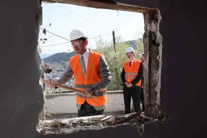 Tokat’ta kentsel dönüşümde yıkımlar başladı