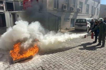 Vize’de yangın ve tahliye tatbikatı