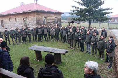 Yarışmada ter döktüler