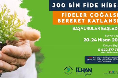Yeşilyurt Belediyesi 300 bin adet fide dağıtımı yapacak