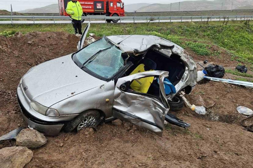 Yozgat’ta otomobil takla attı, 1 kişi hayatını kaybetti
