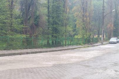 Zonguldak’ta sağanak yağışla birlikte göle döndü