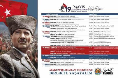 19 Mayıs gençleri Atakum’da buluşacak