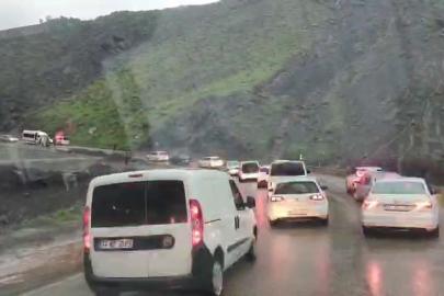 Adıyaman- Çelikhan Karayolunda heyelan