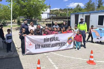Adıyaman’da öğrencilere trafik eğitimi verildi