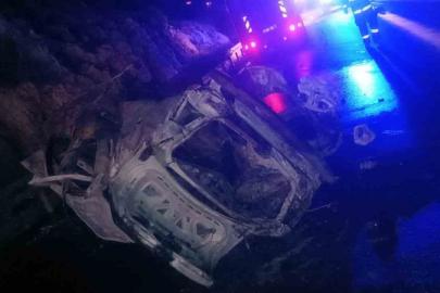 Alanya’da takla atan otomobil alev aldı: 2 ölü, 3 ağır yaralı