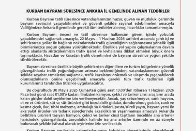 Ankara’da bayramda 24 binin üzerinde emniyet ve jandarma personeli görev başında olacak