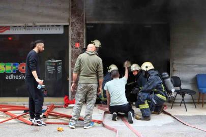 Antalya’da sünger dolu depoda  korkutan yangın