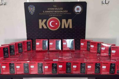 Aydın’da kaçak telefon operasyonu: 100 cihaza el konuldu