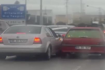 Çorum’da düğün konvoyu tehlike saçtı