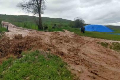 Çorum’da sağanak etkili oldu: Dereler taştı, tarım arazileri su altında kaldı