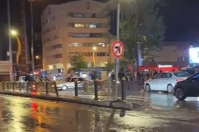 Drift atan sürücü zincirleme kazaya neden oldu, o anlar kamerada