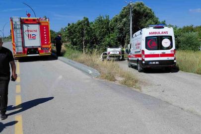 Edremit’te kontrolden çıkan otomobil savruldu: 1 ölü, 3 yaralı