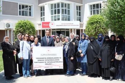 Erzurumlu kadın çiftçilerden Erzincan’a çıkarma