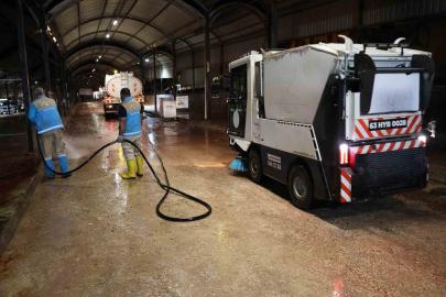 Haliliye’de kurban kesim alanları dezenfekte edildi