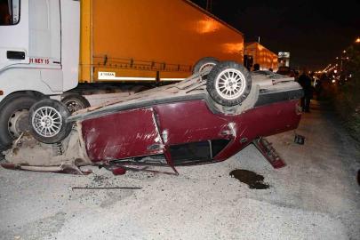 Hatay’da takla atan otomobildeki 1’i ağır 3 kişi yaralandı