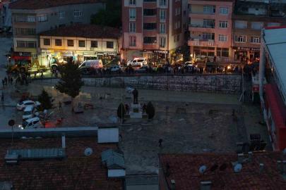 Havza sele teslim: İlçe havadan görüntülendi