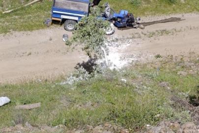 Hizan’da otomobil ile tarım aracı çarpıştı: 1 yaralı