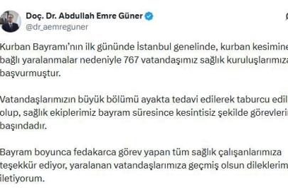 İstanbul’da bayramın ilk günü 767 kişi kurban keserken yaralandı