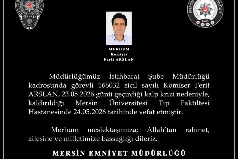 Kalp krizine yenilen komiserin naaşı memleketi Diyarbakır’a gönderildi