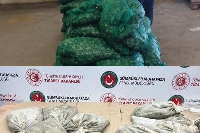 Kapıkule’de 760 kilo kaçak midye ele geçirildi