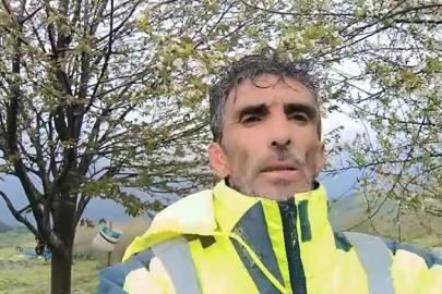Karacaları görünce büyük sevinç yaşadı: O anlar kamerada