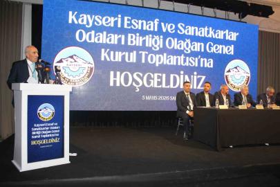 Kayseri Esnaf ve Sanatkarlar Odaları Birliği Genel Kurulu başladı