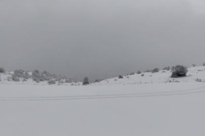 Keltepe Kayak Merkezi’nde kar yağışı etkili oldu