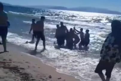 Kuşadası’nda iki kişi boğulma tehlikesi geçirdi