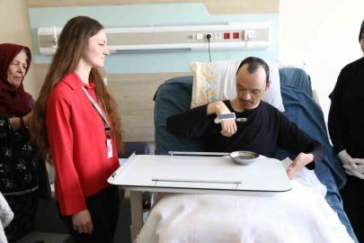 Kütahya’da iş kazası sonrası felç kalan hastaya kişiye özel çözüm