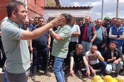 Kütahya’da maden işçileri ile firma yetkilileri arasında gerginlik