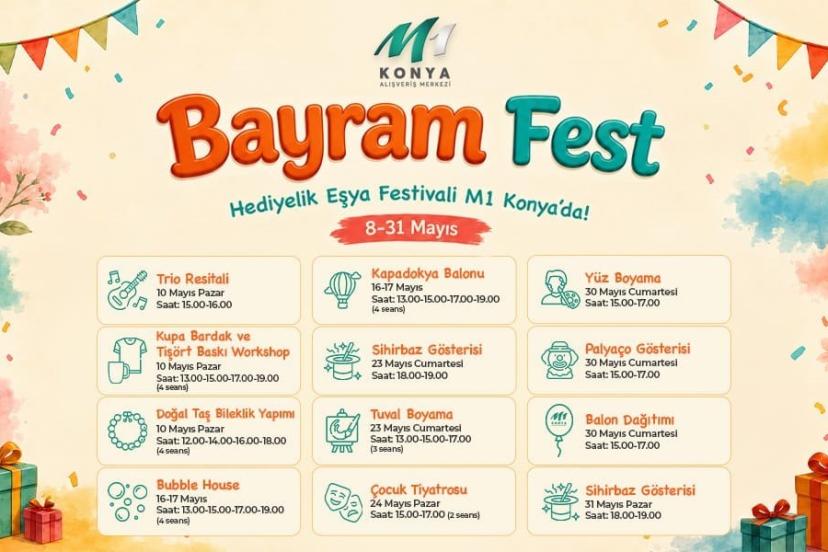 M1 Konya’da "Bayram Fest" başladı