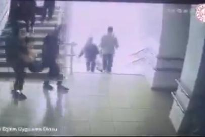 Malatya’da öğrencilerin deprem tahliyesi kamerada