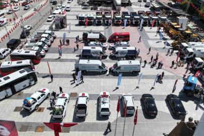 Manisa’ya 376 araçlık dev filo