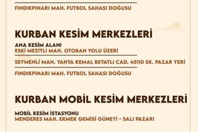 Mezitli’de kurban kesim ve satış noktaları belirlendi