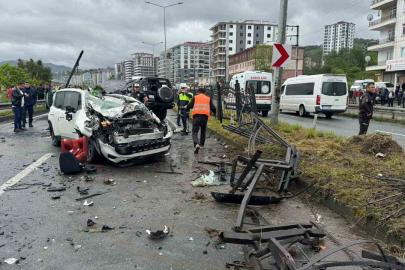 Rize’de feci kaza: 1 ölü, 7 yaralı