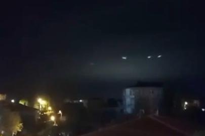 Sakarya’da gökyüzünde görülen ışıklar merak uyandırdı
