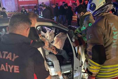 Samandağ’da trafik kazası : 6 yaralı