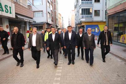 Samsun protokolünden Havza’da bayramlaşma ve sel bölgesinde inceleme