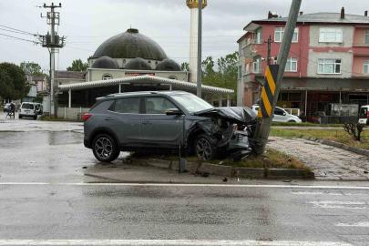 Samsun’da düğün yolunda trafik kazası