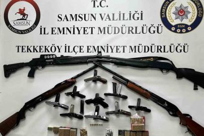 Samsun’da ruhsatsız silah operasyonu