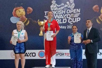 Sandıklılı sporcudan Kick Boks Kupası’nda büyük başarı
