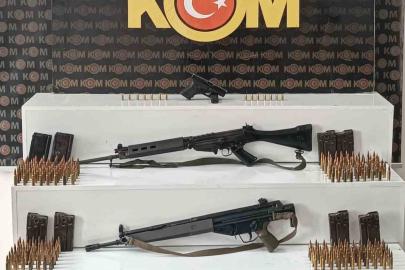 Şanlıurfa’da ruhsatsız uzun namlulu silahlar ele geçirildi