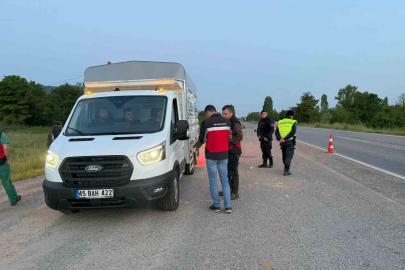Simav’da yol kontrol faaliyeti