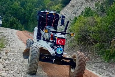 Sinop’ta köylerde yol iyileştirme çalışmaları